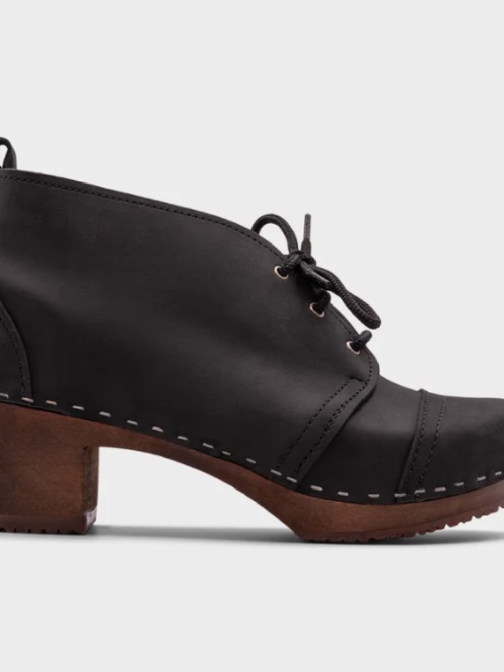 Chukka Cap Toe Clog Boots by Sandgrens Size 7-7.5 EU 38